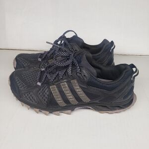 Adidas Kanadia Tr 6 Womens Running Shoes Size 7 M18455 Black Purple Used